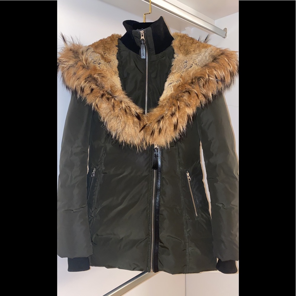 Mackage mid length jacket navy AKIVA  size:XS